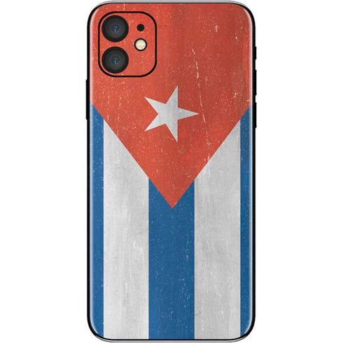 Cuban Flag Distressed iPhone 11 Skin