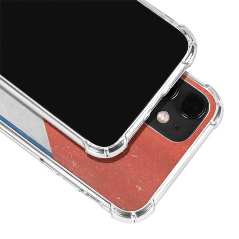Cuban Flag Distressed iPhone 12 Mini Clear Case