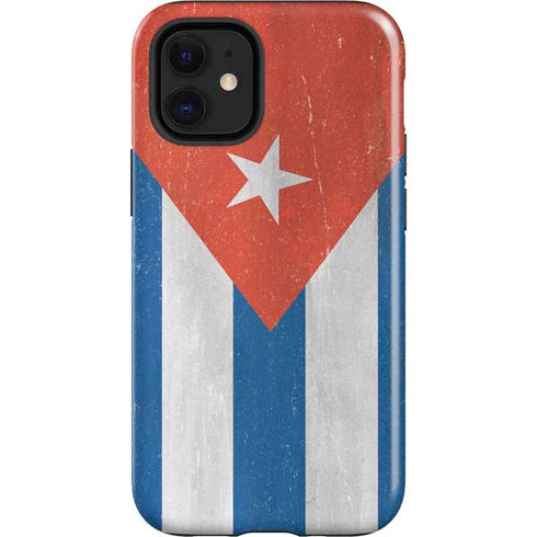 Cuban Flag Distressed iPhone 12 Mini Impact Case