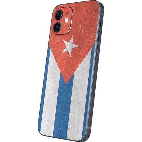 Cuban Flag Distressed iPhone 12 Mini Skin
