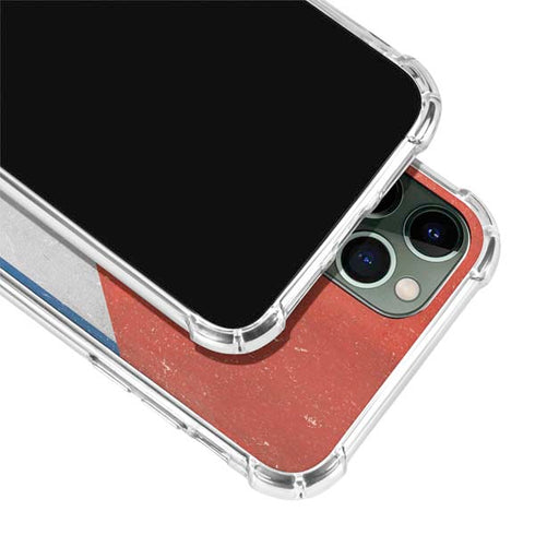 Cuban Flag Distressed iPhone 12 Pro Clear Case