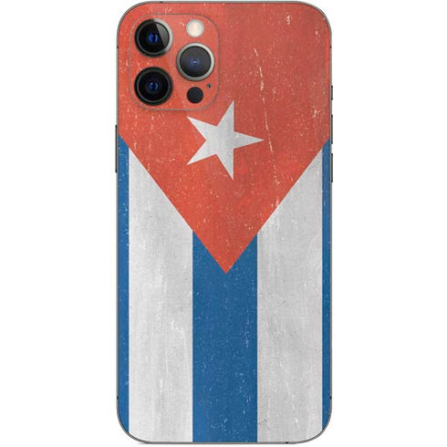 Cuban Flag Distressed iPhone 12 Pro Max Skin