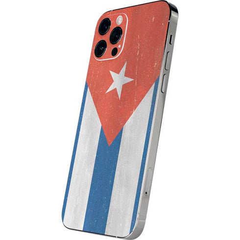 Cuban Flag Distressed iPhone 12 Pro Skin