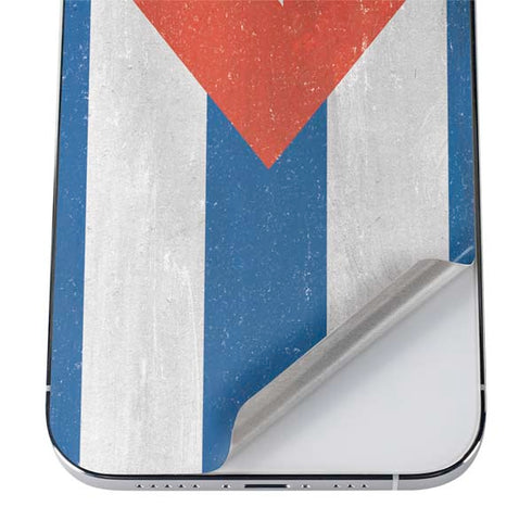 Cuban Flag Distressed iPhone 12 Pro Skin
