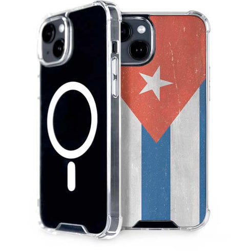 Cuban Flag Distressed iPhone 13 MagSafe Case