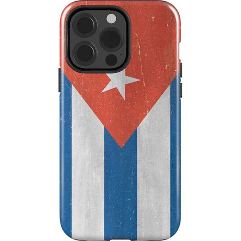 Cuban Flag Distressed iPhone 13 Pro Impact Case