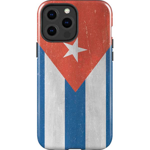 Cuban Flag Distressed iPhone 13 Pro Max Impact Case