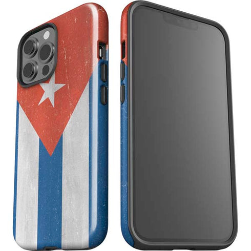Cuban Flag Distressed iPhone 13 Pro Max Impact Case