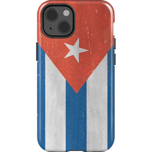 Cuban Flag Distressed iPhone 15 Impact Case