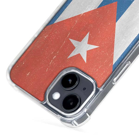 Cuban Flag Distressed iPhone 14 Plus MagSafe Case