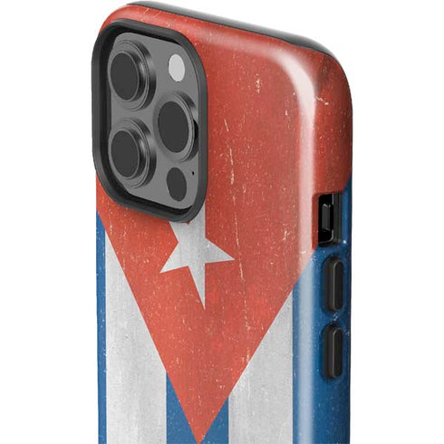 Cuban Flag Distressed iPhone 14 Pro Max Impact Case