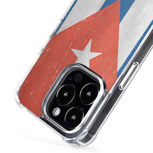 Cuban Flag Distressed iPhone 14 Pro Max MagSafe Case