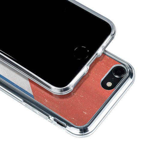 Cuban Flag Distressed iPhone SE (2nd & 3rd Gen) Clear Case