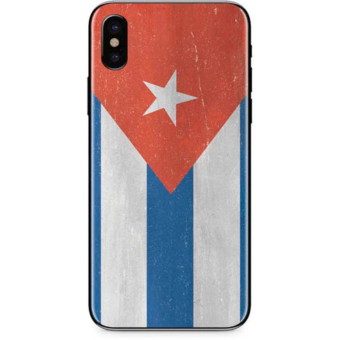 Cuban Flag Distressed iPhone X Skin