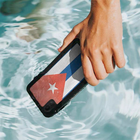 Cuban Flag Distressed iPhone XR Waterproof Case
