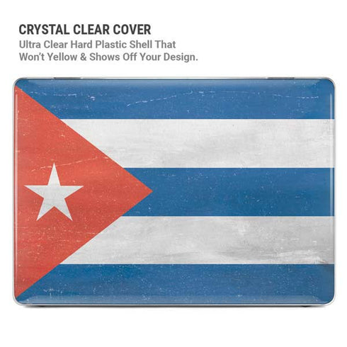 Cuban Flag Distressed MacBook Pro 16in (2021-25) Case plus Skin