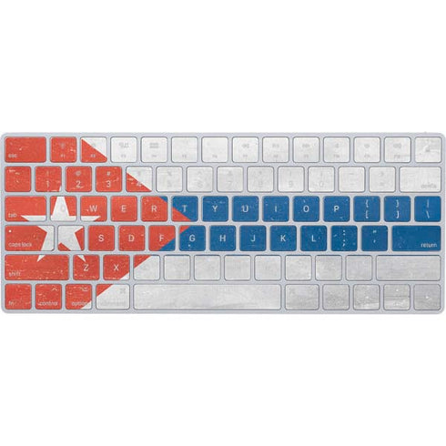 Cuban Flag Distressed Magic Keyboard Skin