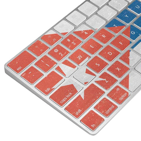 Cuban Flag Distressed Magic Keyboard Skin