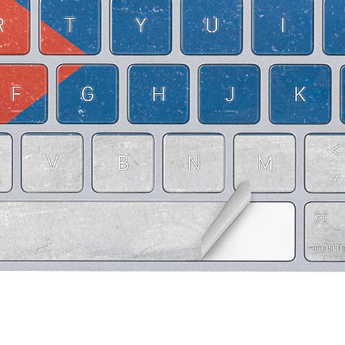 Cuban Flag Distressed Magic Keyboard Skin