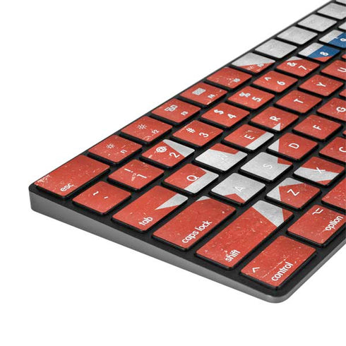 Cuban Flag Distressed Magic Keyboard with Numeric Keypad Skin