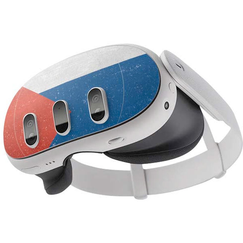 Cuban Flag Distressed Meta Quest 3 Skin