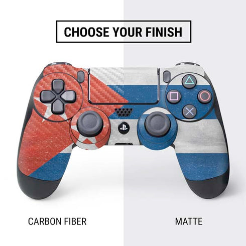 Cuban Flag Distressed PS4 Controller Skin
