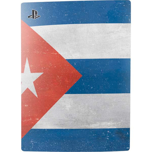Cuban Flag Distressed PS5 Digital Edition Console Skin