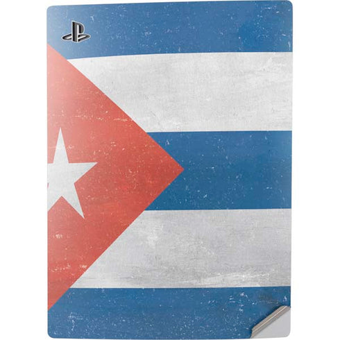 Cuban Flag Distressed PS5 Digital Edition Console Skin