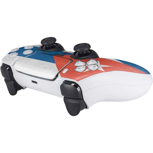 Cuban Flag Distressed PS5 Controller Skin