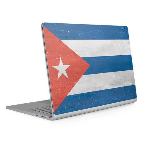 Cuban Flag Distressed Surface Book 2 15in Skin