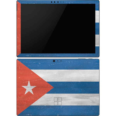 Cuban Flag Distressed Surface Pro 6 Skin