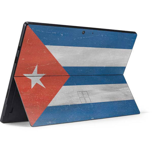 Cuban Flag Distressed Surface Pro 7 Skin
