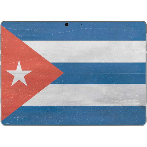 Cuban Flag Distressed Surface Pro 8 Skin