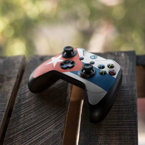 Cuban Flag Distressed Xbox One Elite Controller Skin