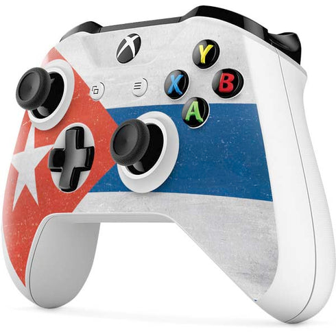 Cuban Flag Distressed Xbox One S Controller Skin