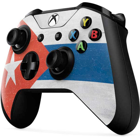 Cuban Flag Distressed Xbox One X Controller Skin