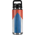 Cuban Flag Distressed YETI Rambler 26oz Bottle Skin