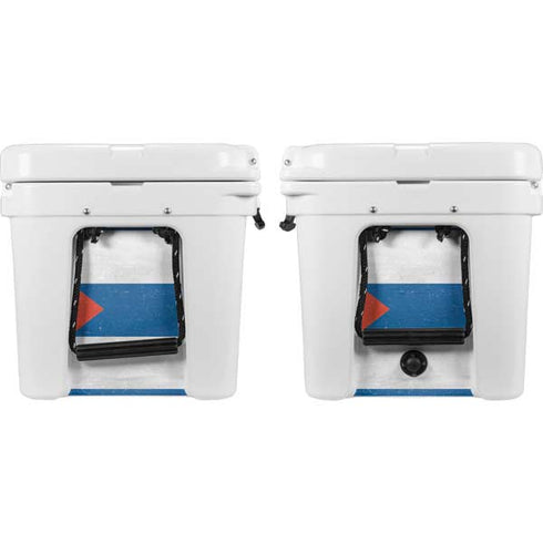 Cuban Flag Distressed YETI Tundra 35 Hard Cooler Skin