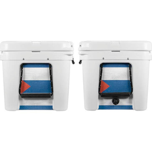 Cuban Flag Distressed YETI Tundra 65 Hard Cooler Skin