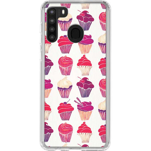 Cat Coq Cupcakes Galaxy A21 Clear Case