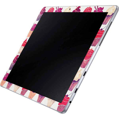 Cat Coq Cupcakes Galaxy Book 12in Skin