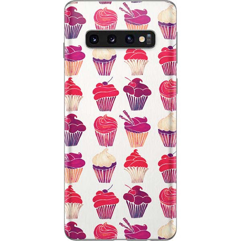 Cat Coq Cupcakes Galaxy S10 Skin