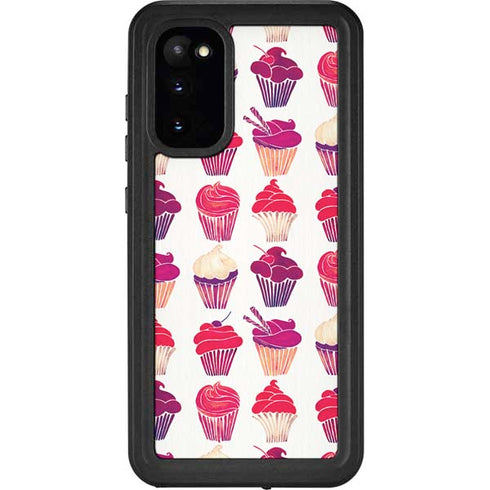 Cat Coq Cupcakes Galaxy S20 Waterproof Case