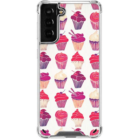 Cat Coq Cupcakes Galaxy S21 Plus 5G Clear Case