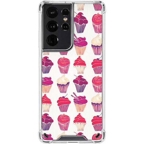 Cat Coq Cupcakes Galaxy S21 Ultra 5G Clear Case