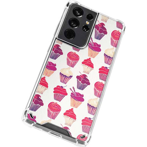 Cat Coq Cupcakes Galaxy S21 Ultra 5G Clear Case