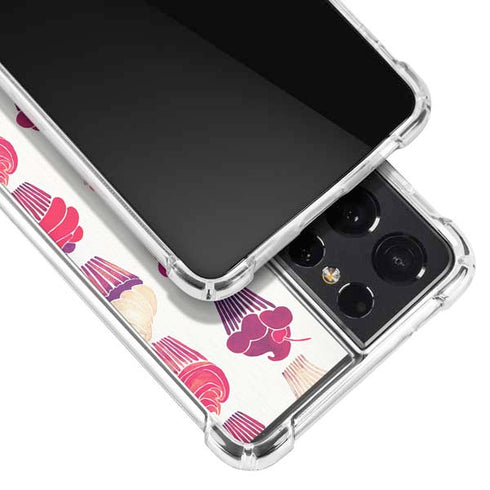Cat Coq Cupcakes Galaxy S21 Ultra 5G Clear Case