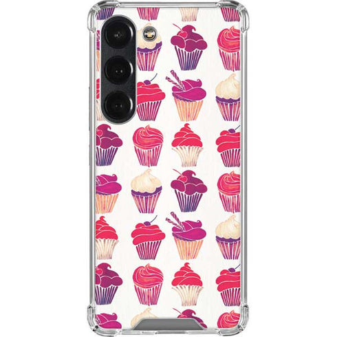Cat Coq Cupcakes Galaxy S23 Clear Case