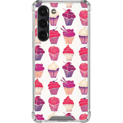 Cat Coq Cupcakes Galaxy S23 Plus Clear Case