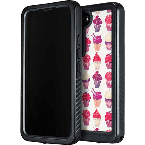 Cat Coq Cupcakes Galaxy S23 Waterproof Case